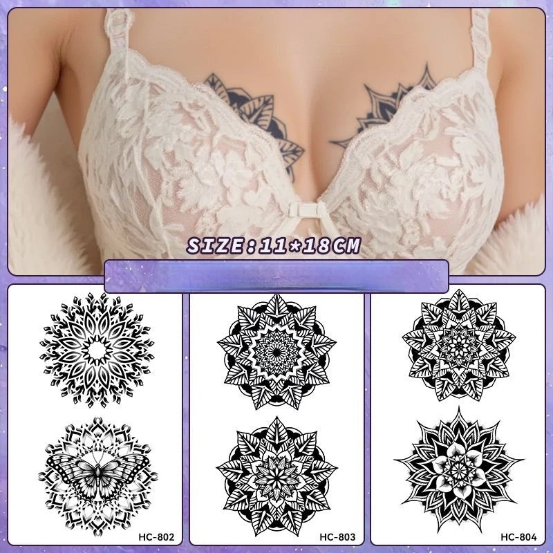 Nipple Cover Pasties - Tatuajes temporales de jugo de hierbas