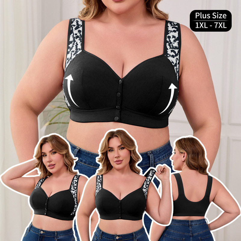 Seamless Underwear Women - Sujetador con Cierre Frontal Tallas Grandes