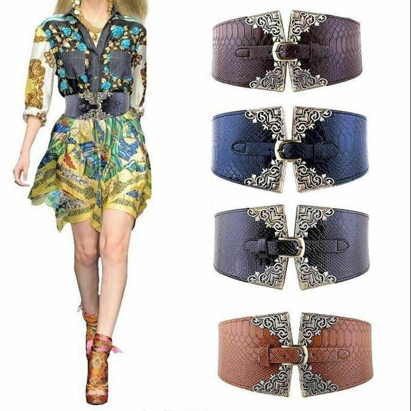 Cinturón ancho con hebilla elá - Corset Waist Cinch reseña y precio