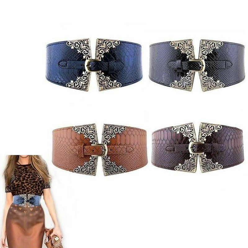 Cinturón ancho con hebilla elá - Corset Waist Cinch reseña y precio