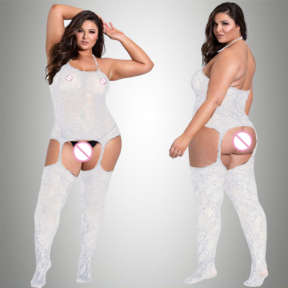 Nuevos monos de talla grande p - Bodystocking Fishnet reseña y precio